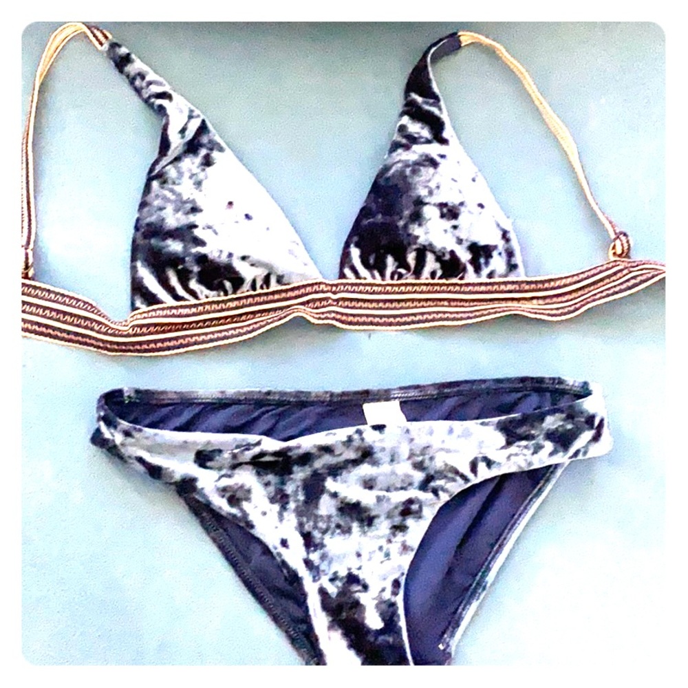 Seafolly Australia Bikini - blue velvet NWOT